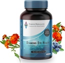 Diamond Eye Health - Vitamine naturale pentru suport ocular complet - Vitamine oculare sanatoase - Ochi sanatate vitamine pentru a ajuta la conservarea ochilor de imbatranire - Vegan, gluten-free, lactate-free - (90 Conte)