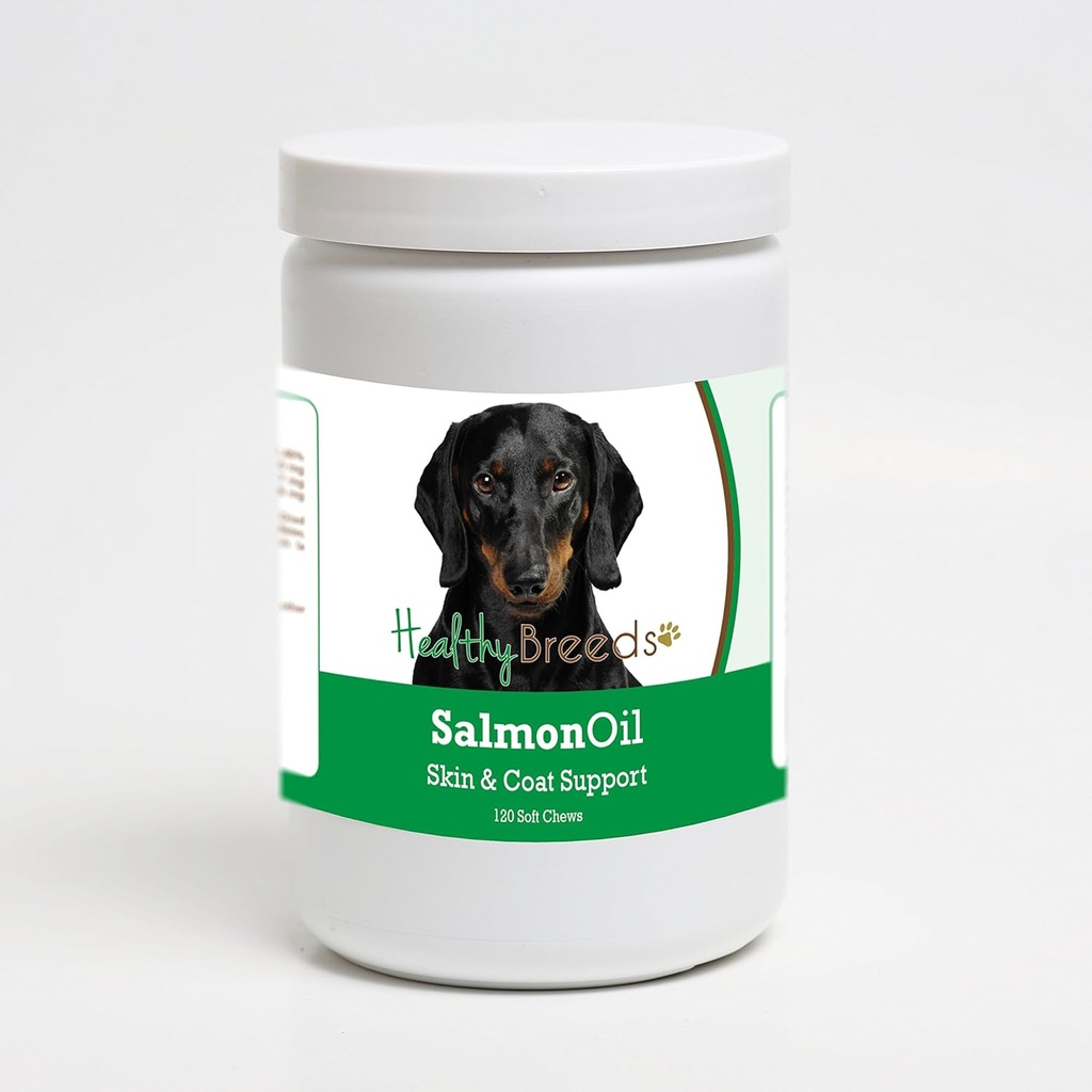Dachshund Somon ulei Soft Chews 120 Count