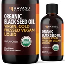 Organic Black Seed Ulei de semințe de rece presat lichid - Black chimin Supliment pentru funcția sistemului imunitar, suport digestiv, Hair Nourishment & Sănătate generală - 8 Fl Oz - Nearomat, Non-GMO, Vegan