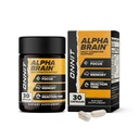 ONNIT Alpha Brain Nootropic Creier Suplimentul pentru Focus, Memorie, Claritate Mintala, Suport Cognitiv cu L-Theanină și Vitamina B6, 30 capsule Conte