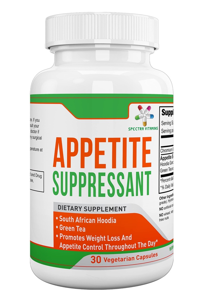 Apetit Suppressant 30 capsule - S. African Hoodia și Green Ceai extract de control apetit, suport pierderea in greutate, creșterea energiei și metabolice, Made in USA