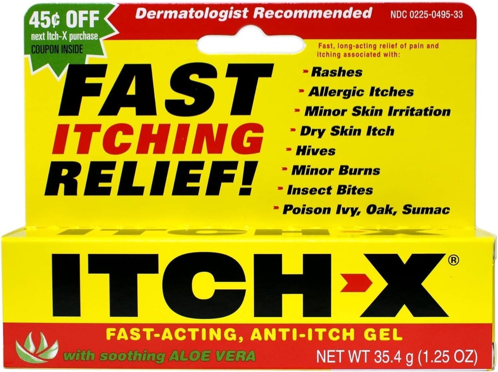 788802 Tube Anti- Itch Itch X Gel 1,25oz Cantitate de 1 unitate de Ascher, B.F. & ...