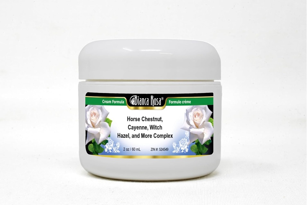 Bianca Rosa Horse Chestnut, Cayenne, Witch Hazel, și mai mult Complex Cream (2 oz, ZIN: 524549) - 2 Pack