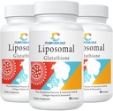 Liposomal Glutatione Softgels, Ameliorare - Livrare lipozomala, Forma activa L-Glutation, Cellular, Functie Immune & Detox hepatic, Bogat in Formula Antioxidant, Gluten Free, 180 Softgels