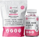 enliven Biotin Gummies pentru cresterea parului si unghii puternice 