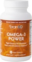 BrainMD Dr Amen Omega-3 Putere - 60 Capsule - Supliment comun și imunitar - Conține DHA & EPA - Gluten gratuit - 30 Serviri