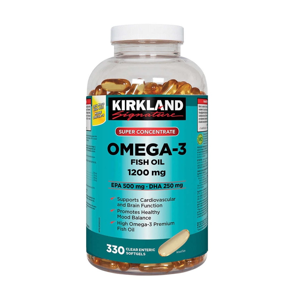 Kirkland Omega-3 Ulei de pește 1000mg 300 Softgels