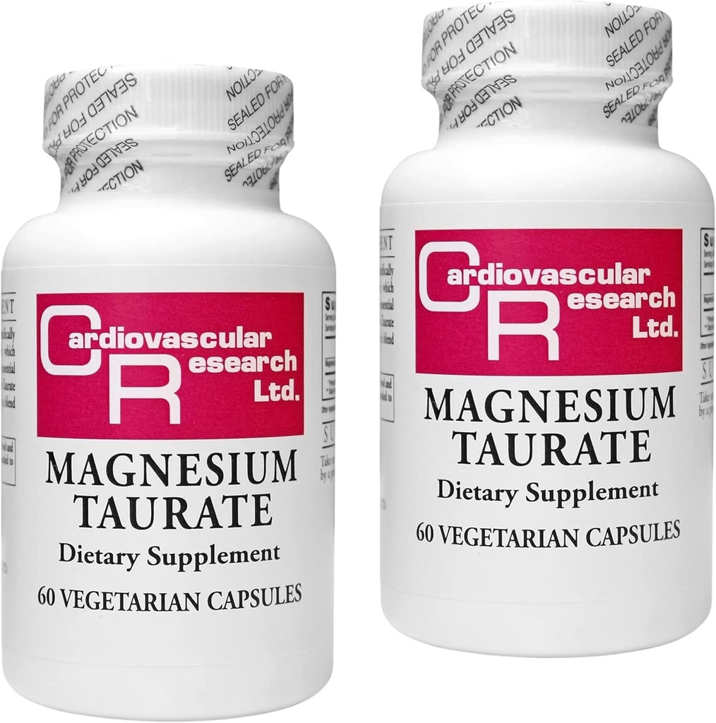 Taurat de magneziu pentru cercetare cardiovasculară - 125 mg Magneziu Elemental - 120 Număr (60 X2)