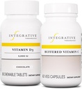 Terapice integrate Bundle cu vitamina Buffered C 1000 mg, 60 capsule & Vitamina D3 125 mcg, 90 Masticabile - Vitamina Buffered C pentru suport antioxidant * - Vitamina D3 pentru a sprijini sănătatea
