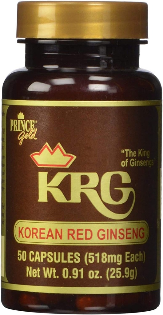 Capsule de ginseng roşu coreean Prince Gold ® (50 ct)