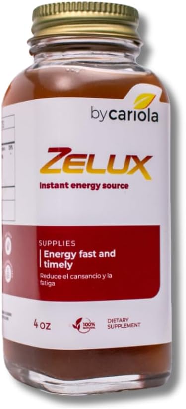 Zelux Supliment 4 oz Sursa de energie - Booster de testare pentru bărbați - Rezistență naturală - Booster energie - Damiana, Tribulus Terrestri, Ginkgo Biloba, Maca