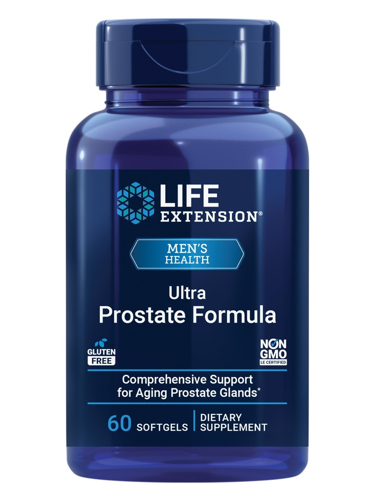 Extensie de viață Ultra Prostat Formula, Saw Palmetto pentru bărbați, pygeum, intepatura Root Nettle, licopen, prostata de sănătate, fluxul de urinare, PSA, non-GMO, gluten-free, 60 softgels