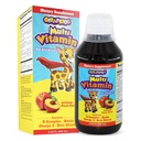 GirafKids Multivitamine lichide pentru copii Vârstele 4+, 8oz - Vitamine zilnice pentru copii cu Biotin, vitamina A, B Complex, Acid folic, Omega-3 & Beta Glucan - Supliment alimentar pentru copii de creștere și energie