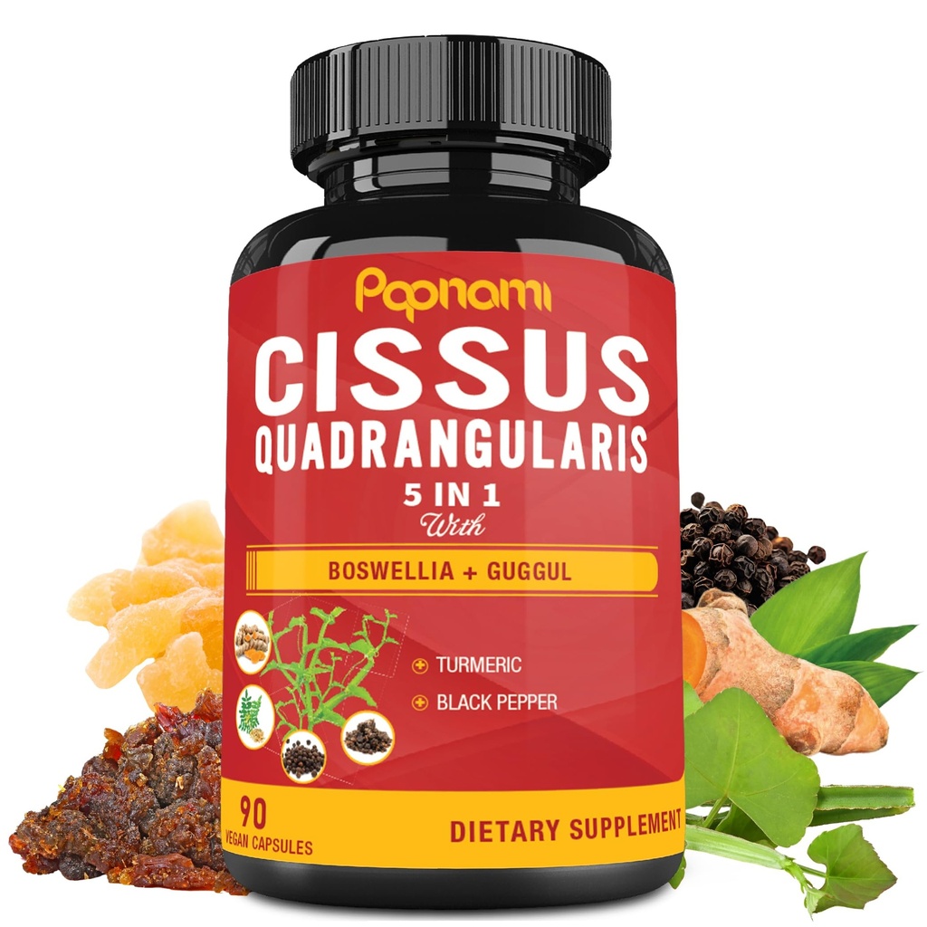 Super Cissus Quadrangularis Extract capsule cu Boswellia, Guggul, Turmeric, Pepper 