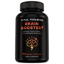 Vital Vitamine Nootropice Creier Supliment Plus - pentru memorie, focalizare, concentrare, Neuro Energy, Claritate - cu Lion Coamă ciuperci - 60 Capsule