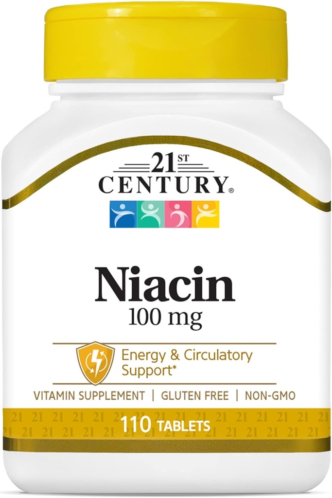 Comprimate de Niacin din secolul 21, 100 mg, 110
