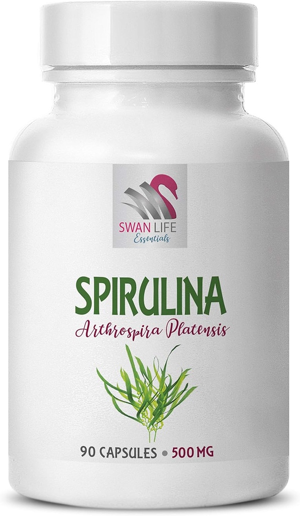 spirulina capsule albastre - spirulina albastru - SPIRUILINA 500MG - spirulina comprimate - spirulina si chlorella pulbere organică, Spirulina Suplimente Herbal, energie biți spirulina Chlorella comprimate 1 flacon