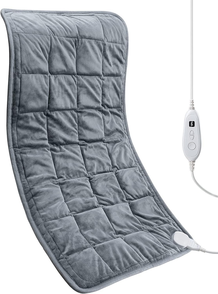 Pad de încălzire în greutate 17'x 33" XXXL Pad electrice de încălzire pentru Relief de durere spate, 5LBS cu 6 Setări de căldură 2H Auto-Off Pad de căldură pentru picioare de arme de umăr cramps Washable