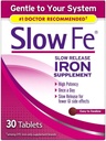 Slow Fe Slow Release Supliment de fier - 30 comprimate, ambalaj cu 4 comprimate