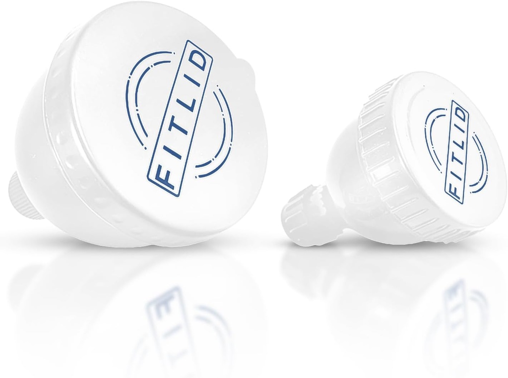 Mici și mari 2 Pack Suplimente de proteine portabile Funnels, mare pentru pre-workout, BCAA, și pulbere de proteine. Easy & Mess Container gratuit pentru antrenament, Travel, to-Go, Fitness, WOD. (Alb și albastru)