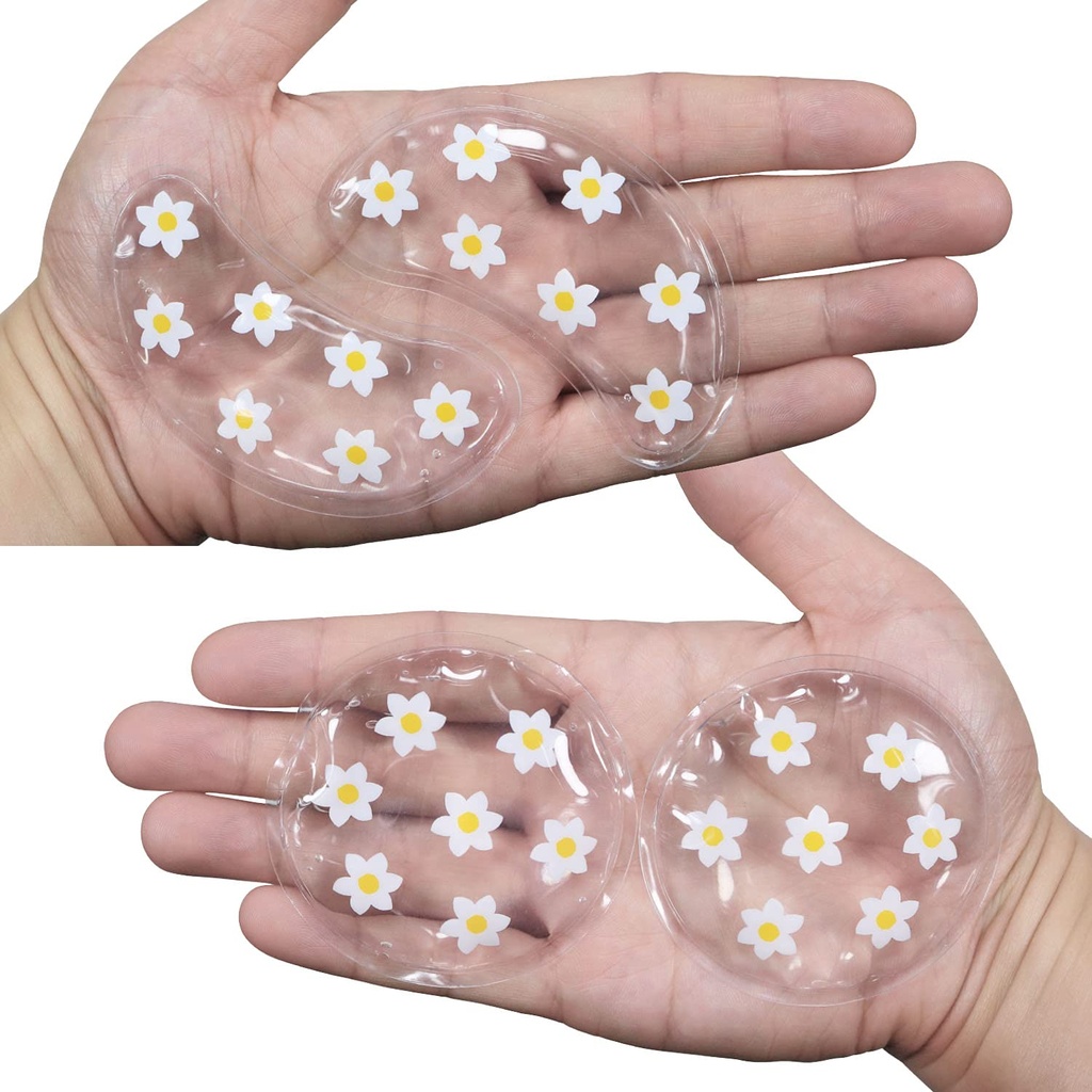 ZNÖCUETÖD Gel Ice Pack Reutilizabile pad-uri de răcire ochi și sub patch-uri ochi, ochi cald tratament rece pachet pentru înroșire, Pain Relief și ochi relaxați-vă