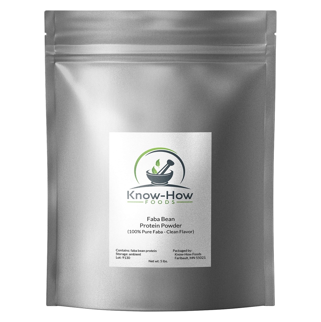 100% Pure Faba Bean Proteine pulbere (5 lb. vrac)