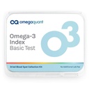 OmegaQuant Omega-3 Index Basic - Original Omega-3 test de sânge Kit cu o picătură de sânge acasă Kit, include Kit de colectare a sângelui 