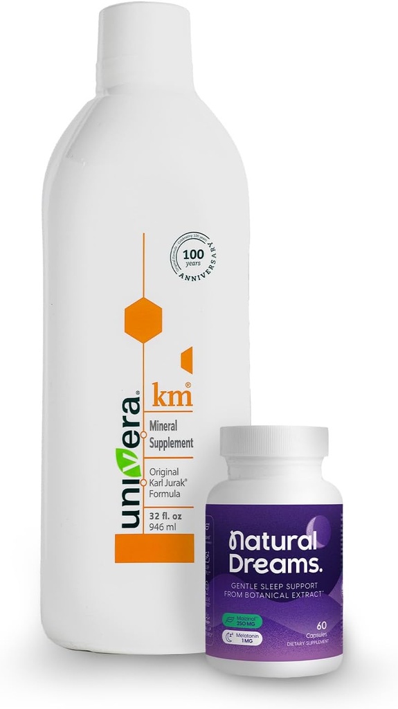 Univera Dream Wellness Combo, km & Natural Dreams, Potasiu Supports, pH-ul corpului sange echilibru, Deep Sleep Support