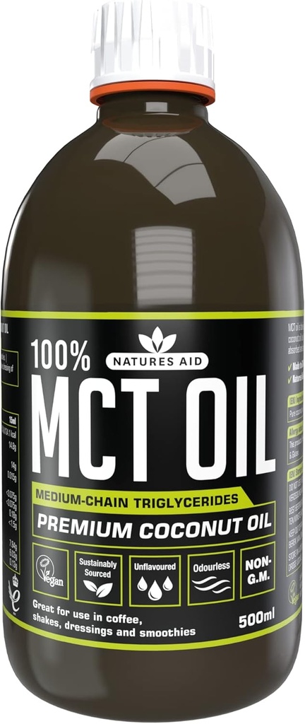 NATURAS AID Mct ulei 100%, 500 ML