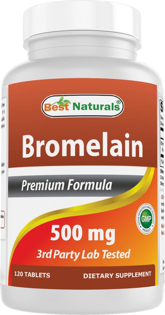 Cele mai bune naturale Bromelain enzime  Proteolitice digestive Suplimente, 500 mg, 120 comprimate - Suporturi Digestie sanatoasa, Sanatate comuna, Absorbtie nutrient