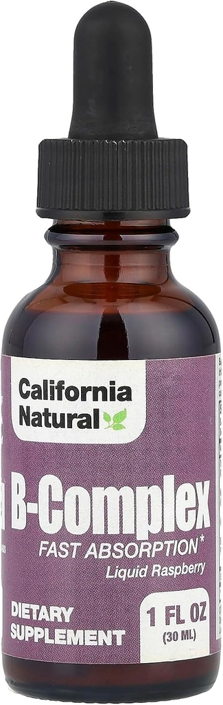 California Natural B Complex Sublingual Supliment, zmeură, 1 Ounce