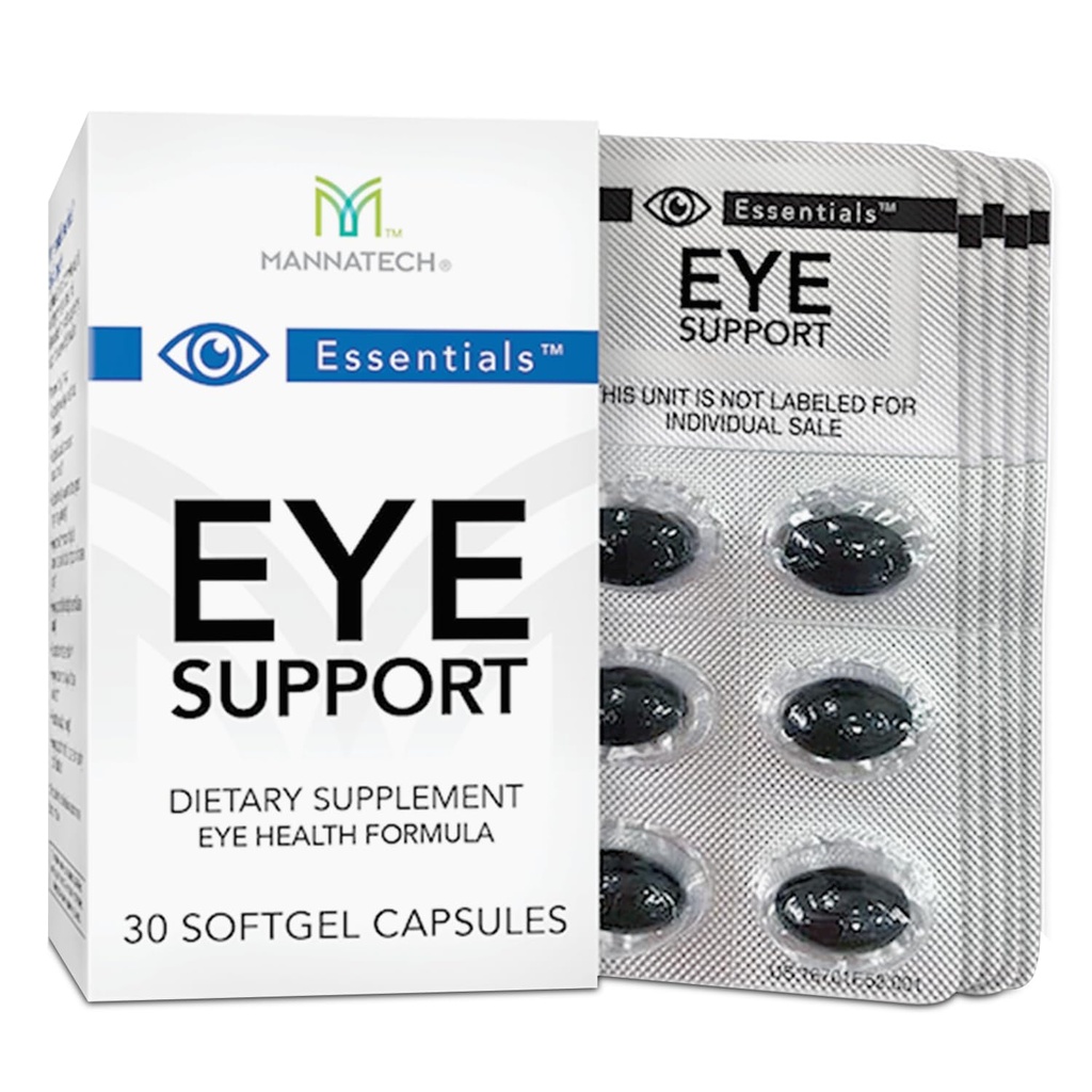 Mannatech Eye Care Supplement, Suportă General Eye Health Sight Care Supliment w/Lutein & Zeaxantină. Suport pentru ochi 30 Softgels.