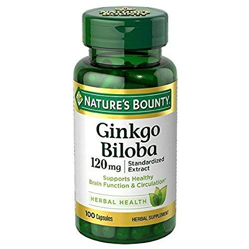 Natura's Bounty Ginkgo Biloba 120mg, 100 capsule (Pachet de 2)