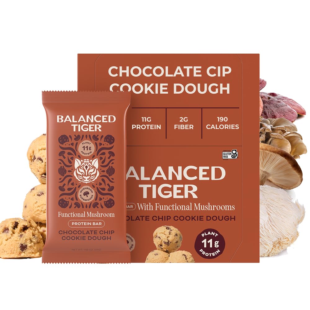 Organic functional Mushroom Vegan Proteina Bars 