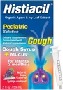 Histiacil Organic Agave Jarabe para TOS, Infanterie 2 luni si mai in varsta, Tuse + Mucus Relief Made with Agave & Ivy Leaf Extract, Pediatric Formula pentru Ziua Copiilor Mucus Aroma de struguri, 2 fl oz
