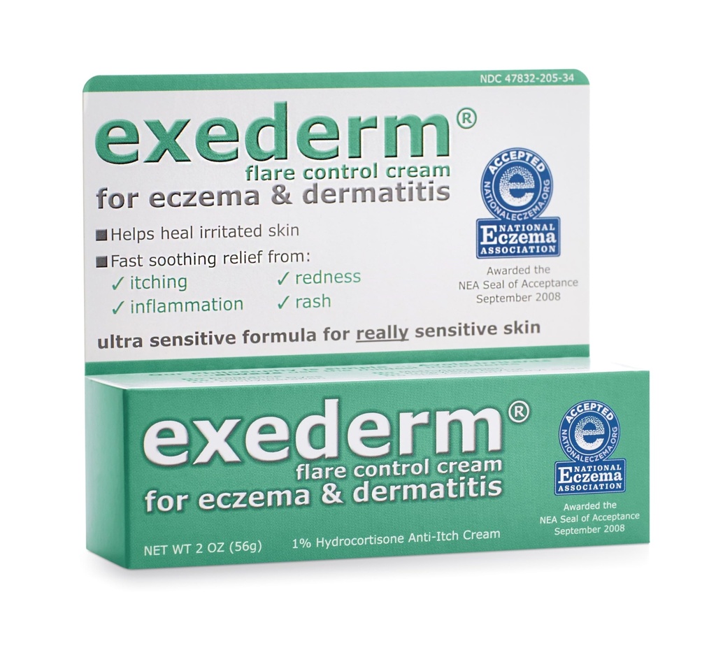 Exederm Flare Control Cream pentru Eczemă & Dermatită, 2 oz