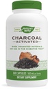 Natura's Way Charcoal activat, Lega materiale nedorite și gaz în Digestive Tract*, 560 mg per 2-Capsule Serving, 360 capsule (Packaging May Vary)