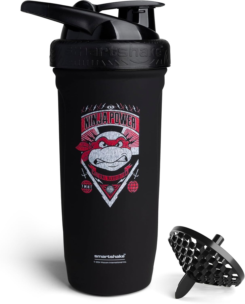Smartshake TMNT Ninja Putere forța din oțel inoxidabil Shaker sticlă 900 ml 