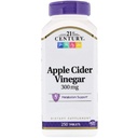 21st Century Apple Cidru Oţet, 300 mg, 250 comprimate