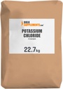 BulkSupplements.com Pulbere de clorură de potasiu - Sare de clorură de potasiu Substitut - Gluten gratuit, 200 mg per Serving, 22,7g (50 lbs) (Pachet de 1)