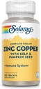 Zinc cu cupru Solaray 100 VegCaps