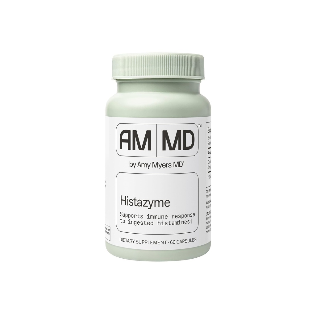 Amy Myers MD Histazyme - Diamine Oxidază Dao Enzyme Supliment Histamine Blocker pentru a sprijini Digestia Sanatos, Alimente Derived Histamine Intoleranta (HI) - 60 Capsule - Flacon