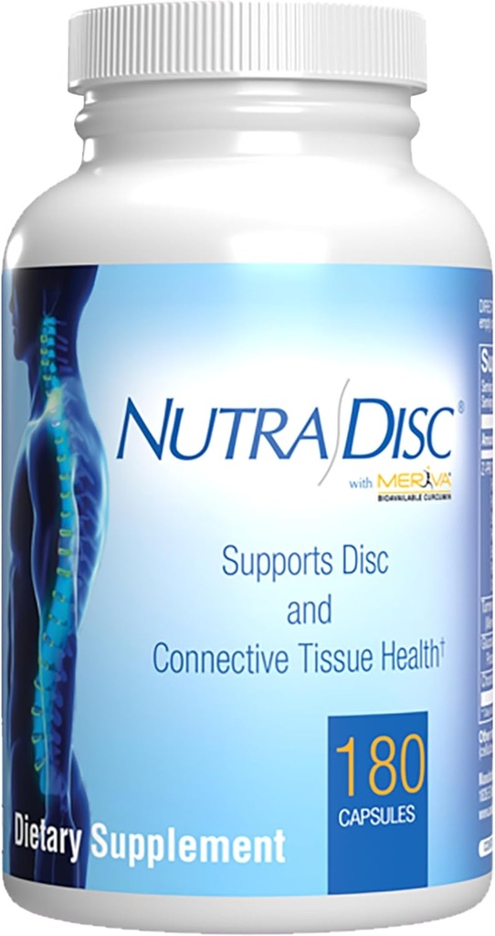 Nutra Disc & Supplement de suport comun - Clinic Formulate Cartilage Restorative Ligament și Tendon Supliment cu Brevete Meriva Curcumin & Glucosamine și Chondroitin pentru adulți - 90 Serviri