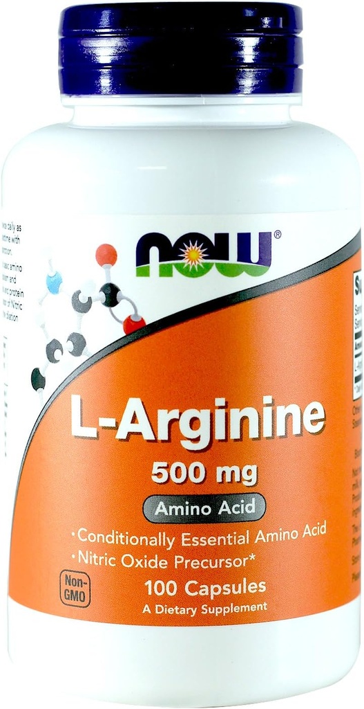 Acum alimente Arginine 500mg, 100 capsule (Pachet de 2)