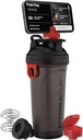 Hydra Cup JailBreak 28 oz Shaker Sticla pentru Shakes proteine, Shaker Sticla cu mâner & Ball Blender, Shaker Cup cu Holder telefon pentru masina ta, călătorie pentru a merge, BPA gratuit (Black / Red)