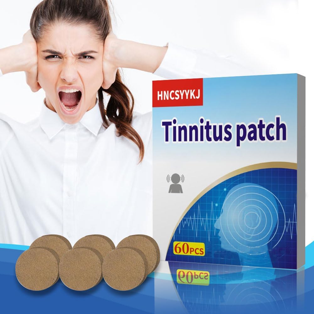 Urechi inelare patch-uri, 60Pcs Tinitus patch-uri cu formație naturală de plante, Tinnist Sticker Confort și blând