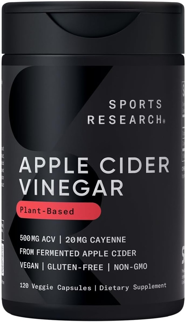 Sports Research Apple Cider Otegar cu Cayenne Pepper 