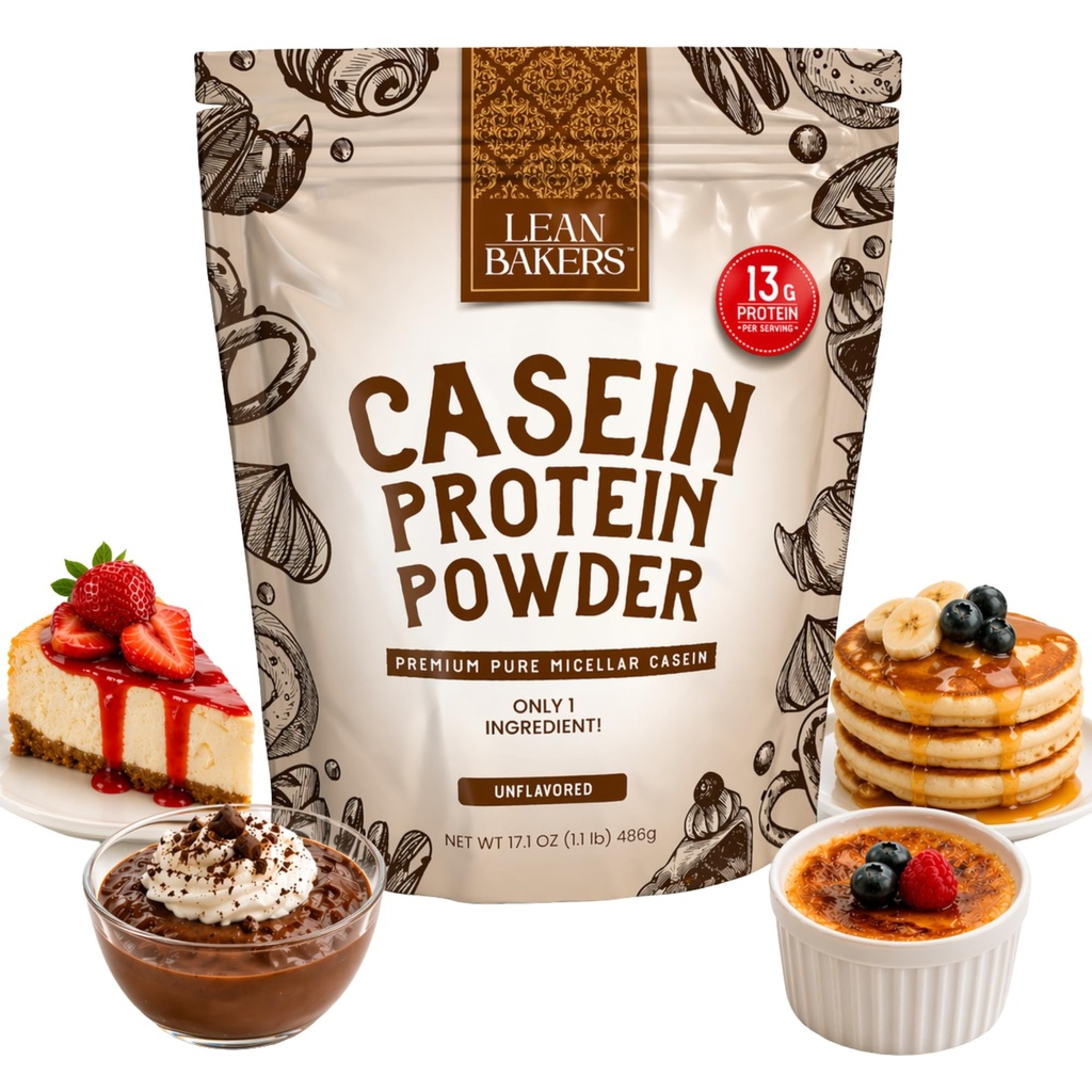 Pulbere de proteine cazeină, Micellar pur Casein, Gluten gratuit, pentru coacerea de proteine ridicate Calorie Snacks scăzut, fără îndulcitori, 1,1lb