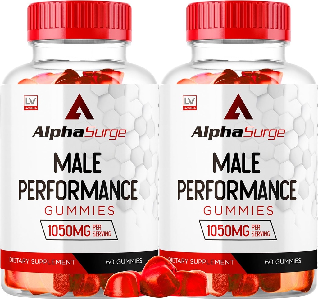 LIVORKA Alpha Surge for Men - Alpha Surge Gummies for Male, Alfa Surge Gummies 1050mg, Alpha Surge XL Gummie, Alpha Surge Gummies, Alfa Surge Gummies, Alpha Sugre Male, 120 Gummies for 2 Month