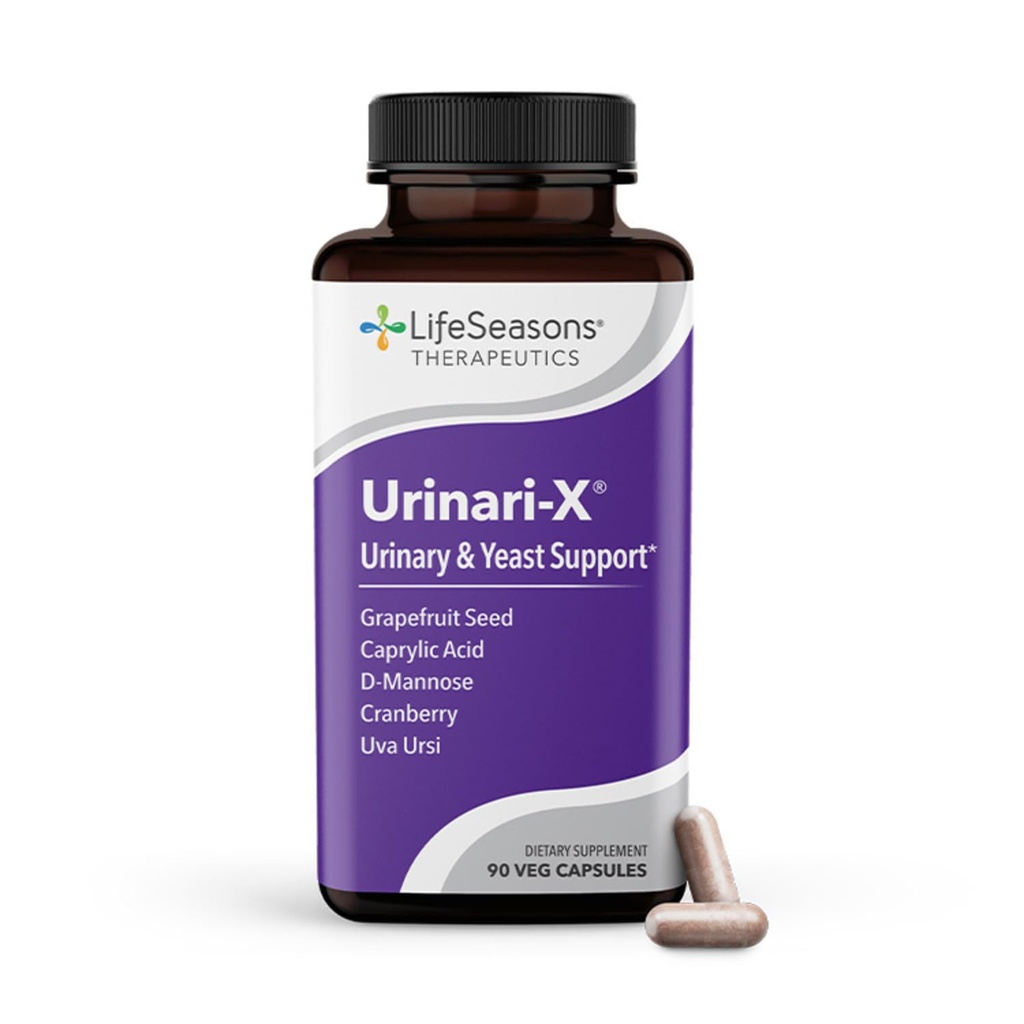 Urinari-X - Suport pentru tractul urinar - Relief UTI cu acţiune rapidă - Supliment de vitamine pentru funcţia şi imunitatea vezicii urinare sănătoase - D-Manoză, Cranberry, Acid Caprilic, Uva Ursi & Grapefruit - 90 capsule